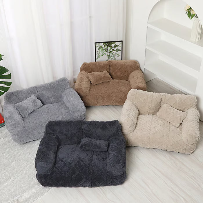 PawRelax™ Plush Bed 🐾 — Soft, Secure & Anxiety-Reducing